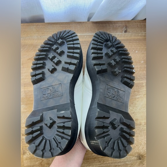 Dr. Martens 1461 Quad White Smooth Leather Platform Shoes Women’s Size 6 - Picture 11 of 13